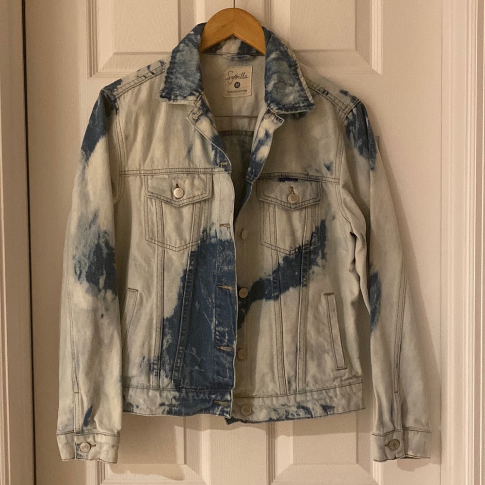 Woman bleach Jean jacket M